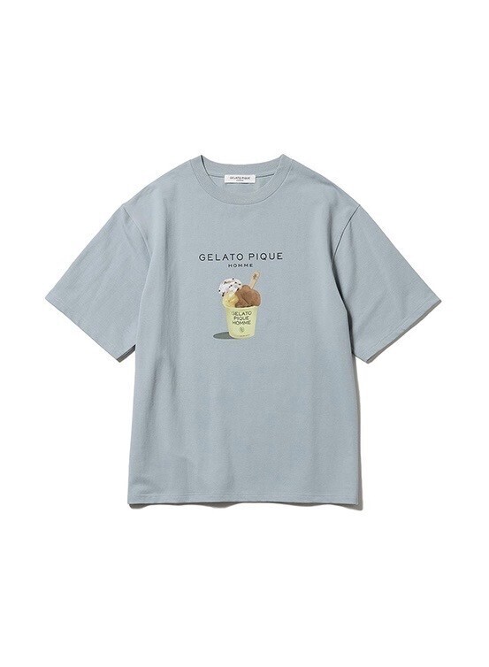 GELATO PIQUE HOMME ジェラートカップロゴTシャツ