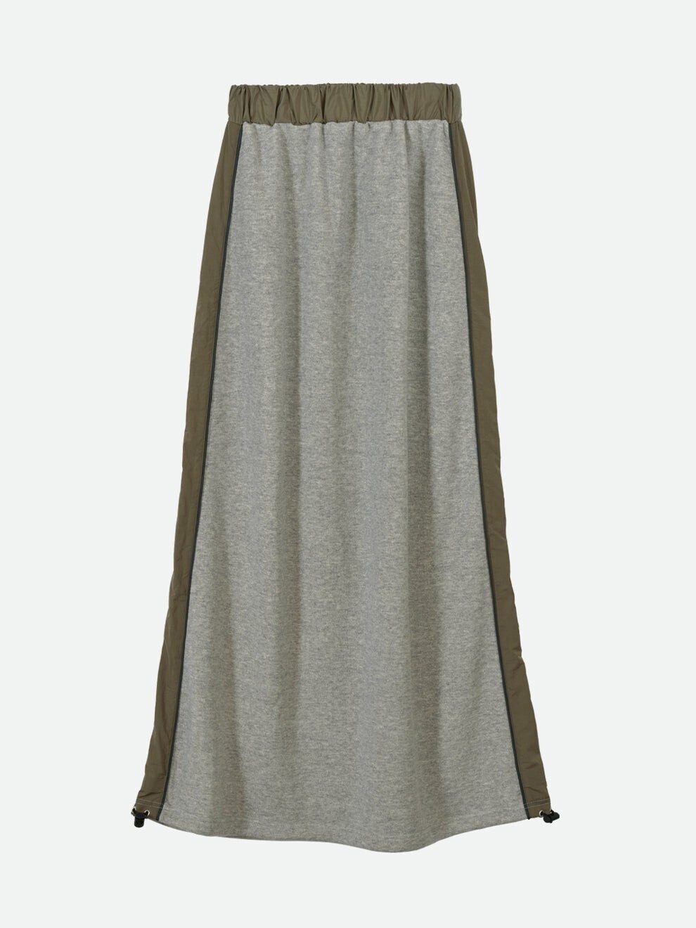NOUNLESS SWEAT DOCKING LINE SKIRT