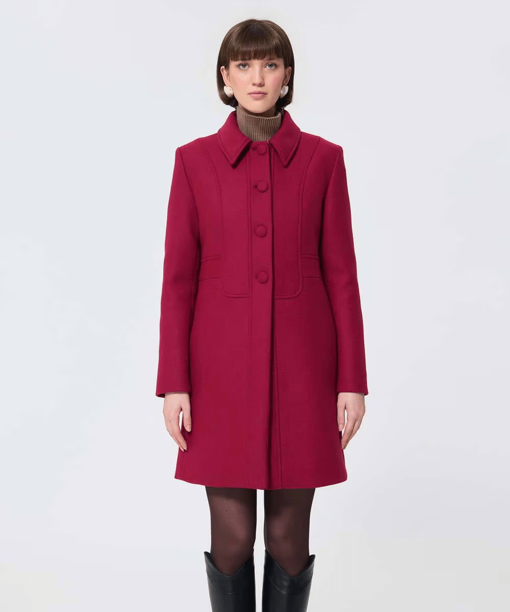 TARA JARMON ウールメルトンコート