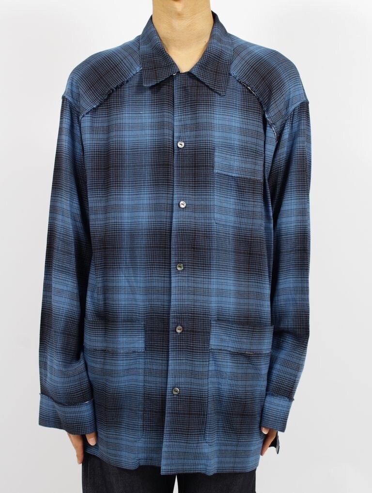 SUBLATIONS オンブレ チェック パジャマ シャツ / OMBRE CHECK PAJAMA SHIRT.13