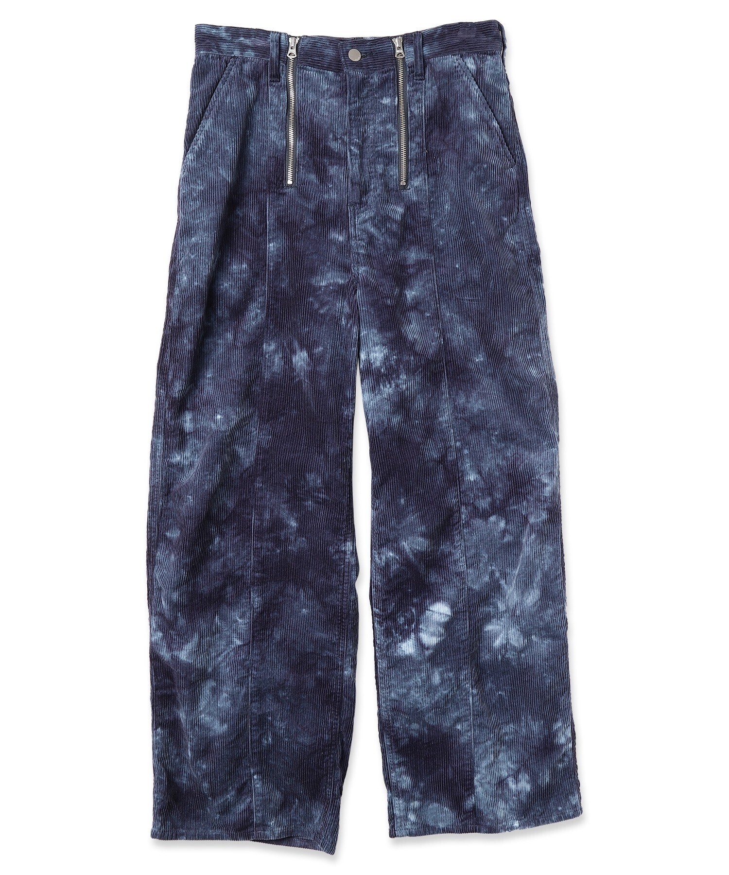 Jieda SWITCHING ZIP DYDE CORDUROY PANTS