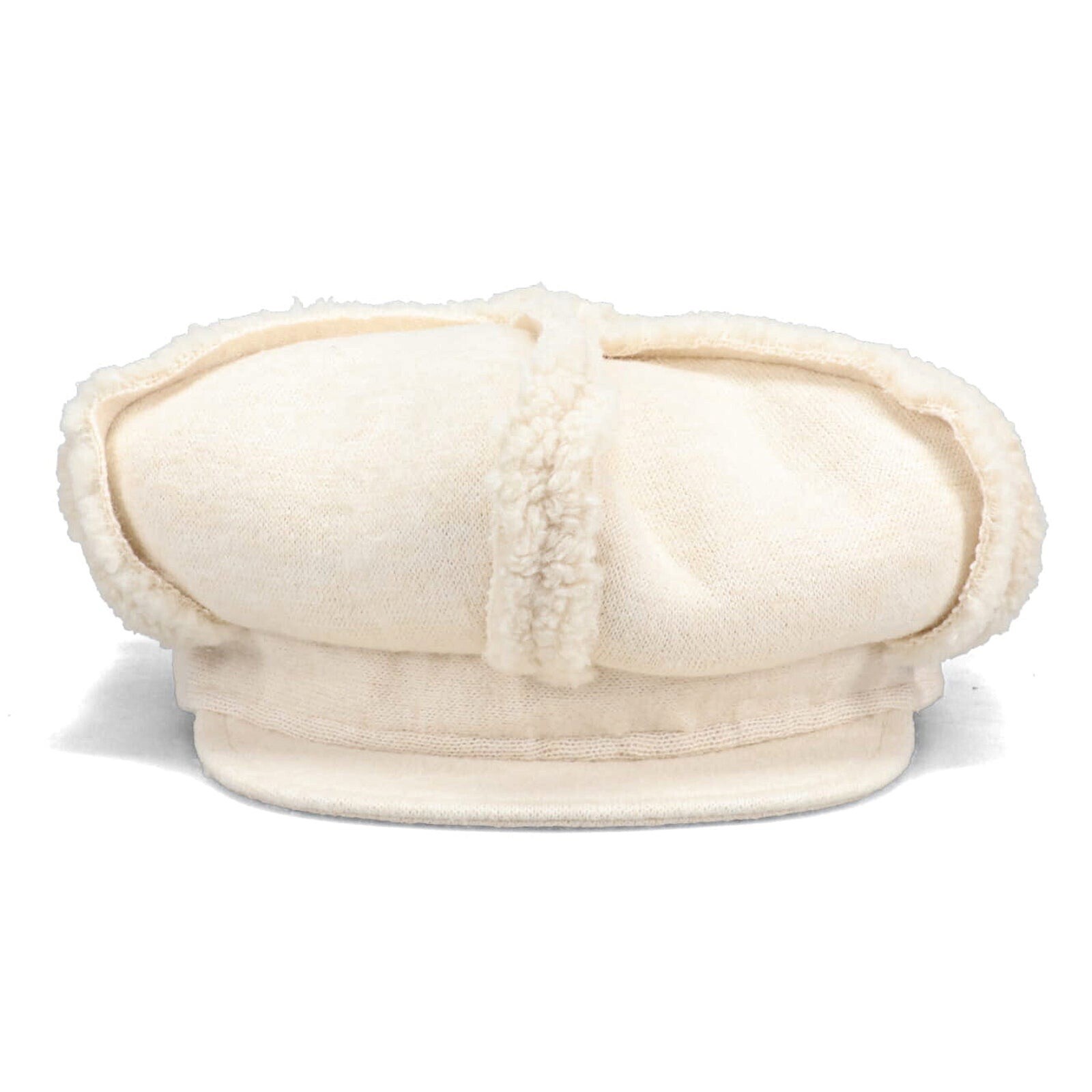 NΦDRESS SHEARLING BERET / WHITE