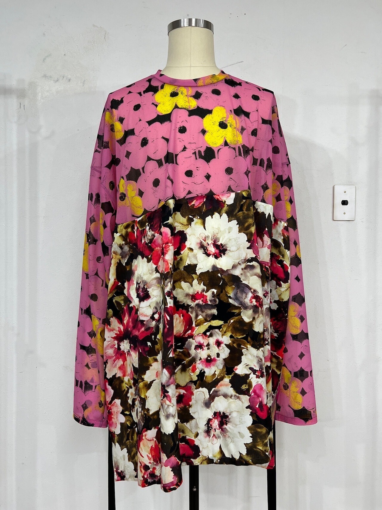 KIDILL DOCKING SHEER FLOWER DRESS(PINK FLOWER) KL878
