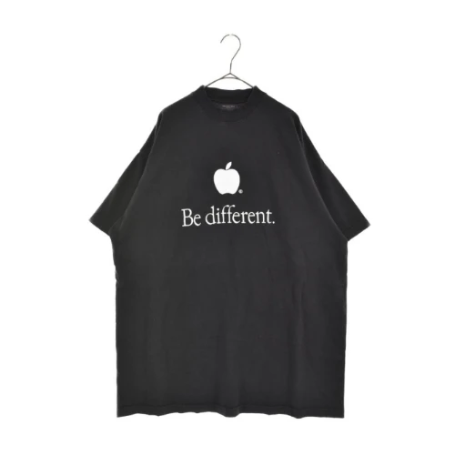 Balenciaga 22AW 712398 TNVB3 Be different刺繍Tシャツ