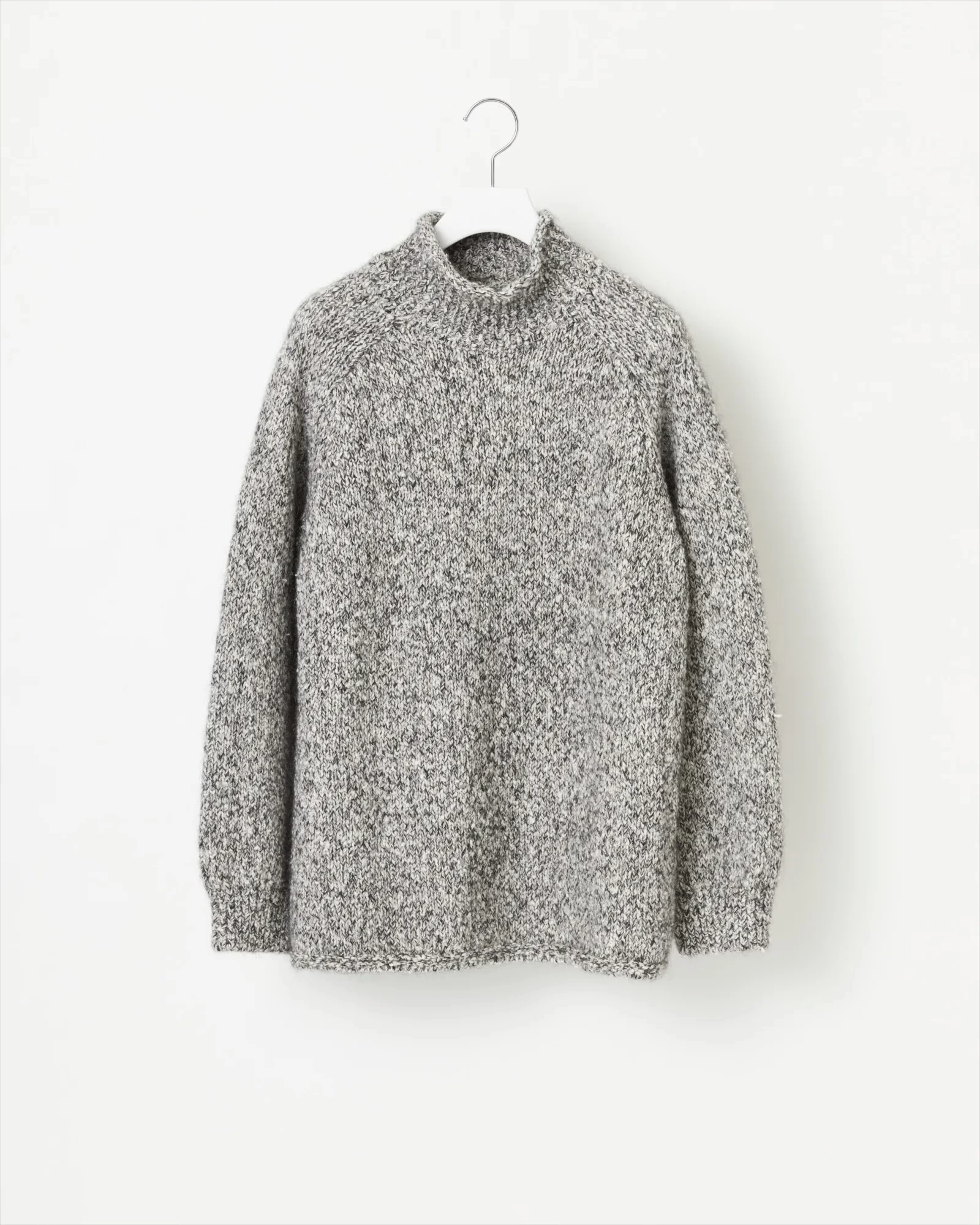 COOHEM SILK MOHAIR MELANGE KNIT PULLOVER