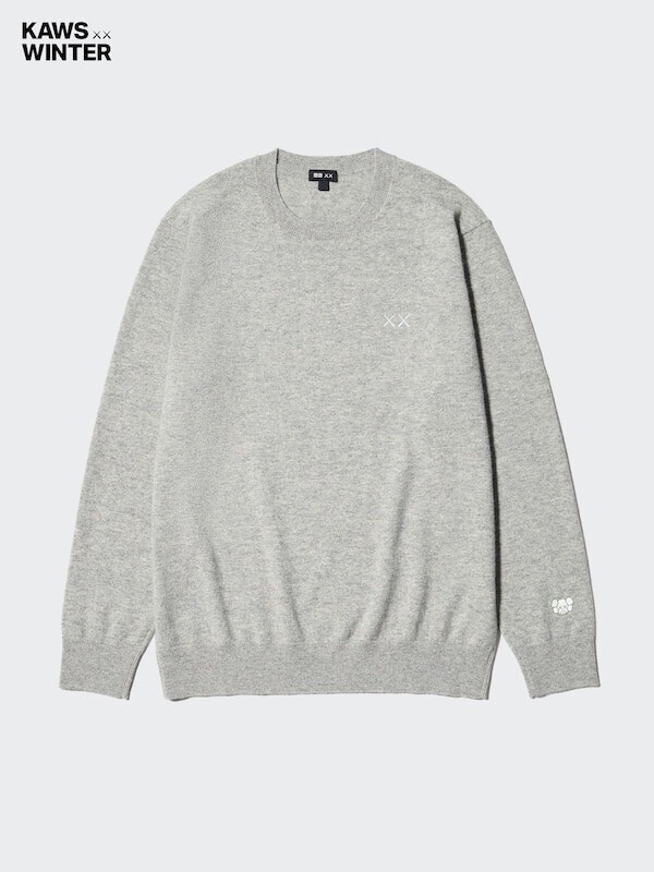 UNIQLO カウズ ウィンター カシミヤクルーネックセーター