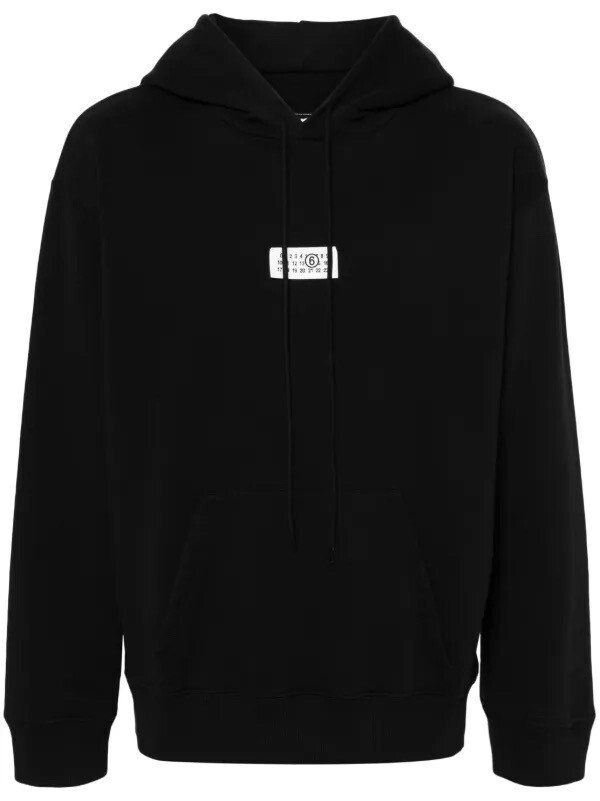 MM6 Maison Margiela numbers-motif jersey hoodie
