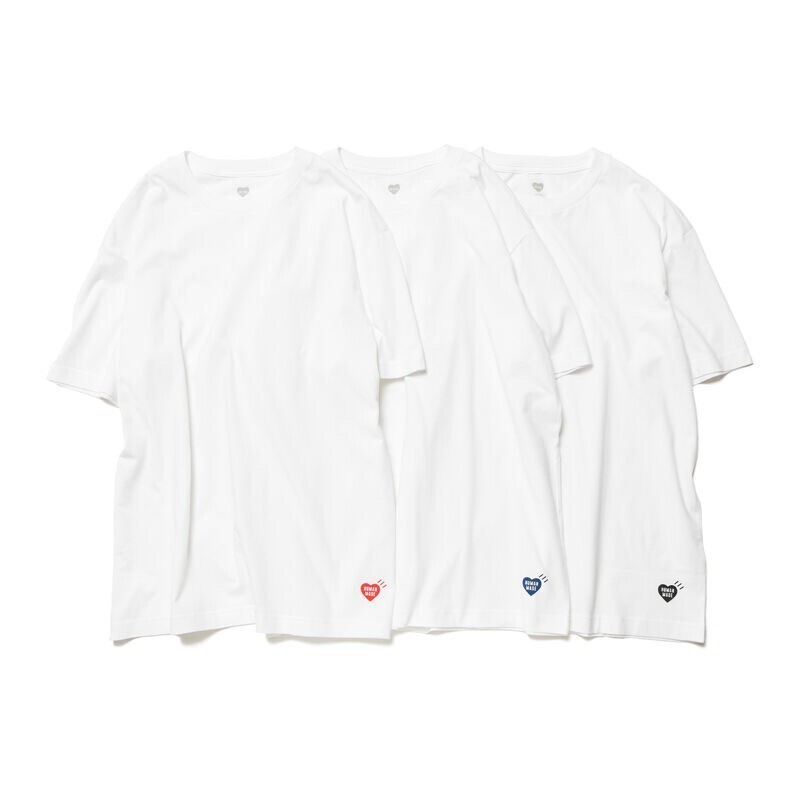HUMAN MADE 3-PACK T-SHIRT SET