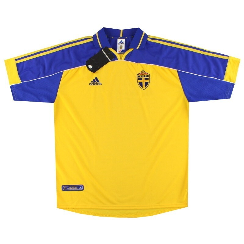 adidas 2000-02 Sweden adidas Home Shirt