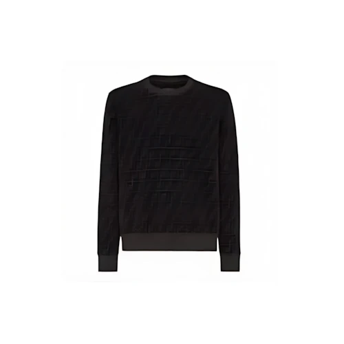 FENDI Felpa ブラックピケ スウェットシャツ