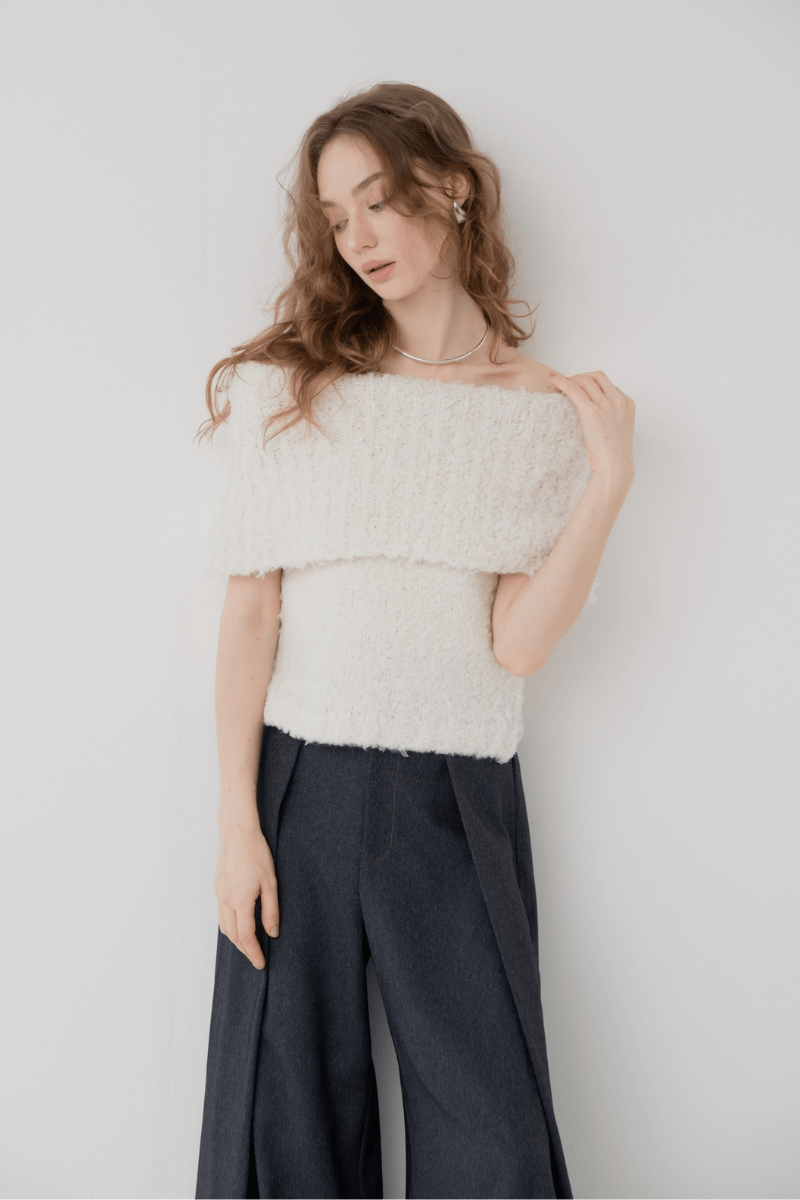 maison de Dolce. aimer knit/white