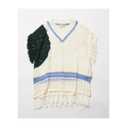 Meagratia "SUNRISE SHADOWS" knit vest