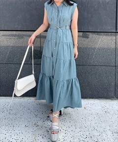 REDYAZEL ティアードミニスカレイヤードワンピース