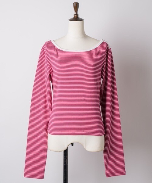GIUNON boat neck border long-t / ボートネックボーダーロンT
