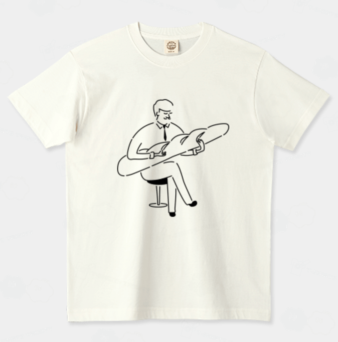Tshirts trinity パンの弾き語り | オーガニックコットンTシャツ