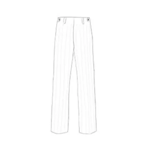 EMPORIO ARMANI チノパンツ リネン製 透かし編みストライプ