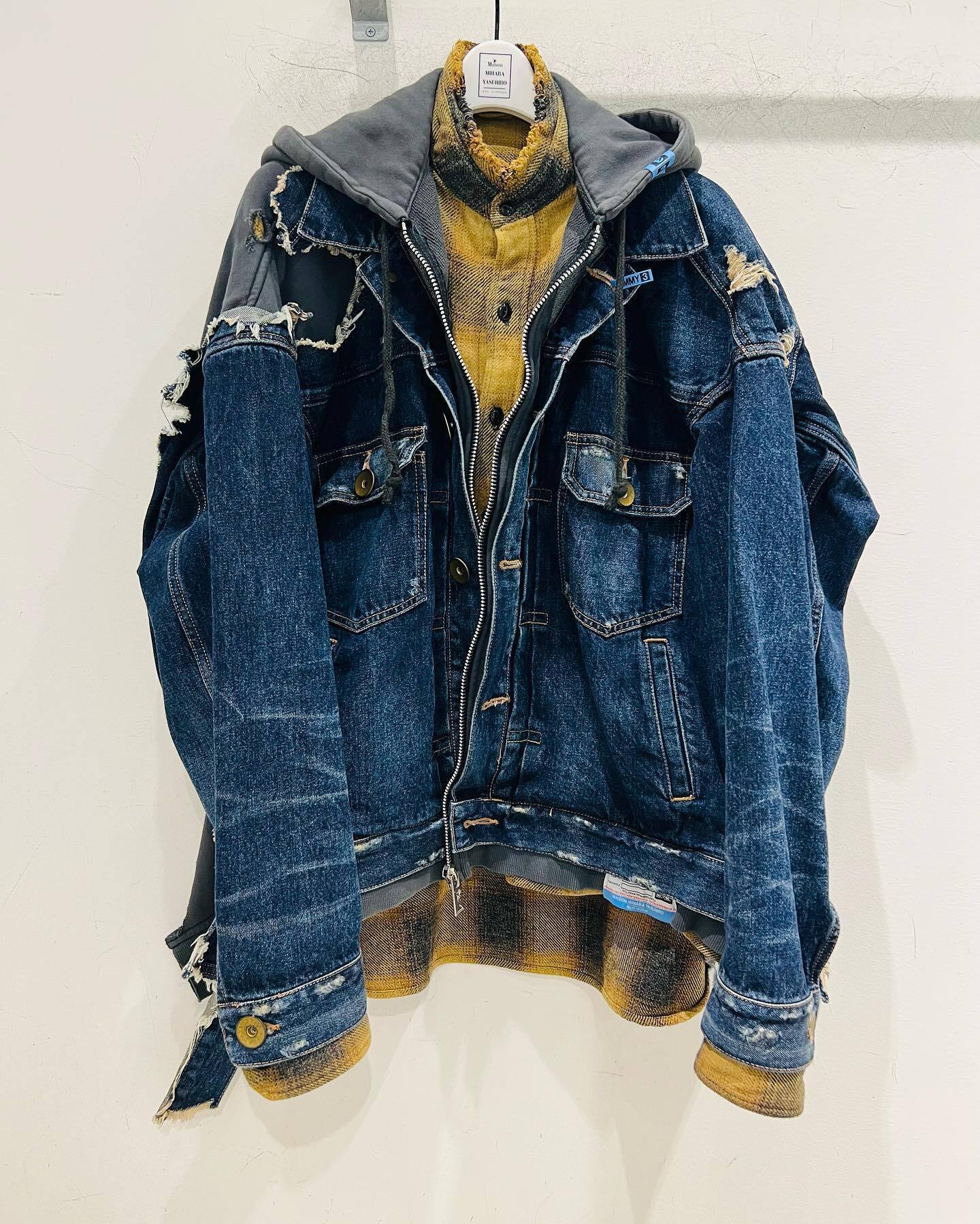 Maison MIHARA YASUHIRO Mix Layered Denim Jacket