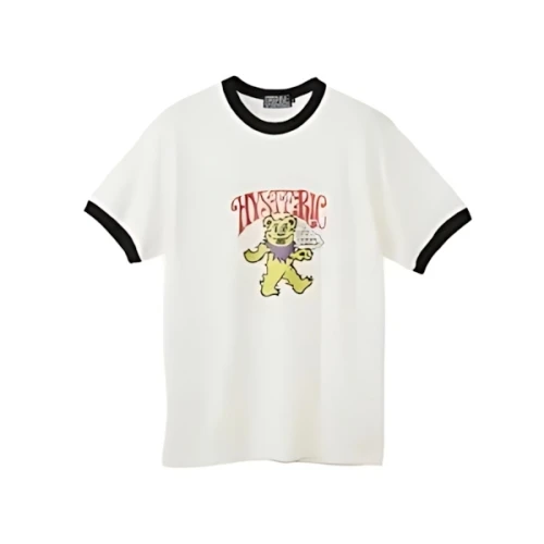 HYSTERIC GLAMOUR FIRE BEAR GLITTER Tシャツ