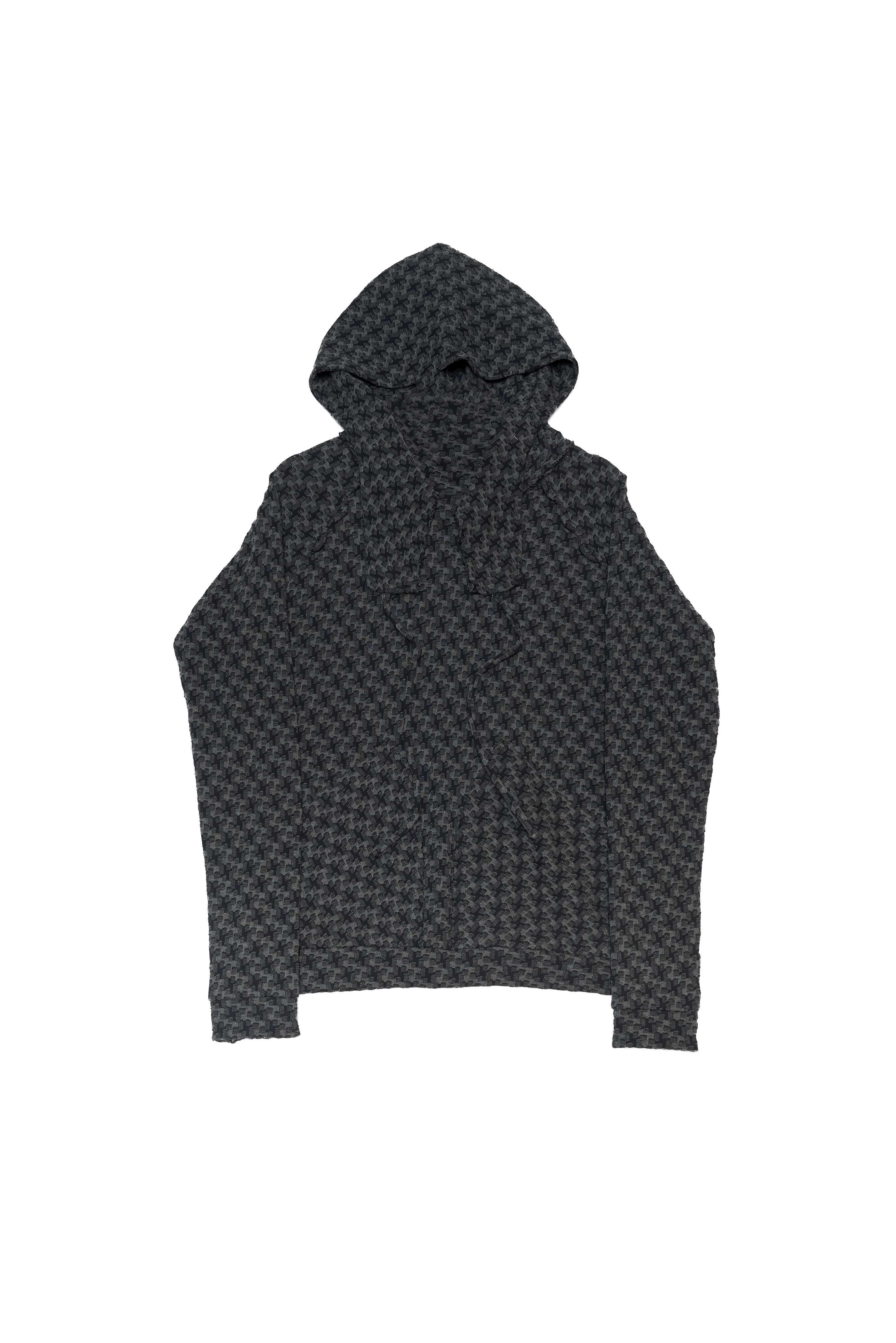 AMORPHIA TOKYO Kinetic Tight Hoodie (Isolation Black/Grey)