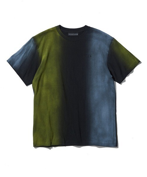 ACANTHUS Big Stripe Pigment Dye Tee