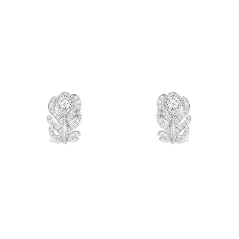 BOUCHERON PLUME DE PAON プリュム ドゥ パオン クリップイヤリング エクストラスモール