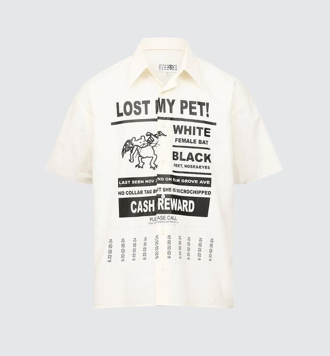 MM6 Maison Margiela Lost My Pet シャツ