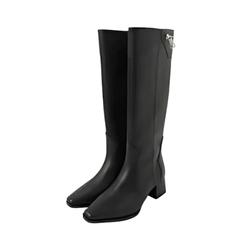 ACLENT Calf zip western long boots