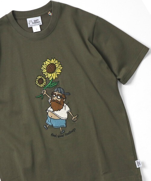 gym master 7.4oz feel your feeling刺繍Tee