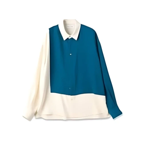 CULLNI Double Cloth Asymmetrical Stripe Shirt