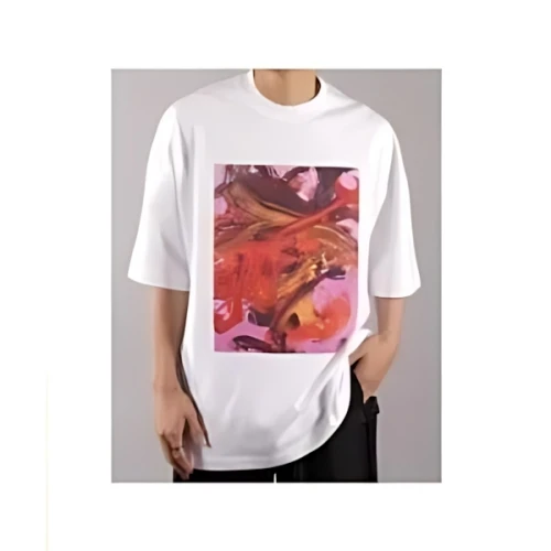 ALMOSTBLACK プリント Tシャツ