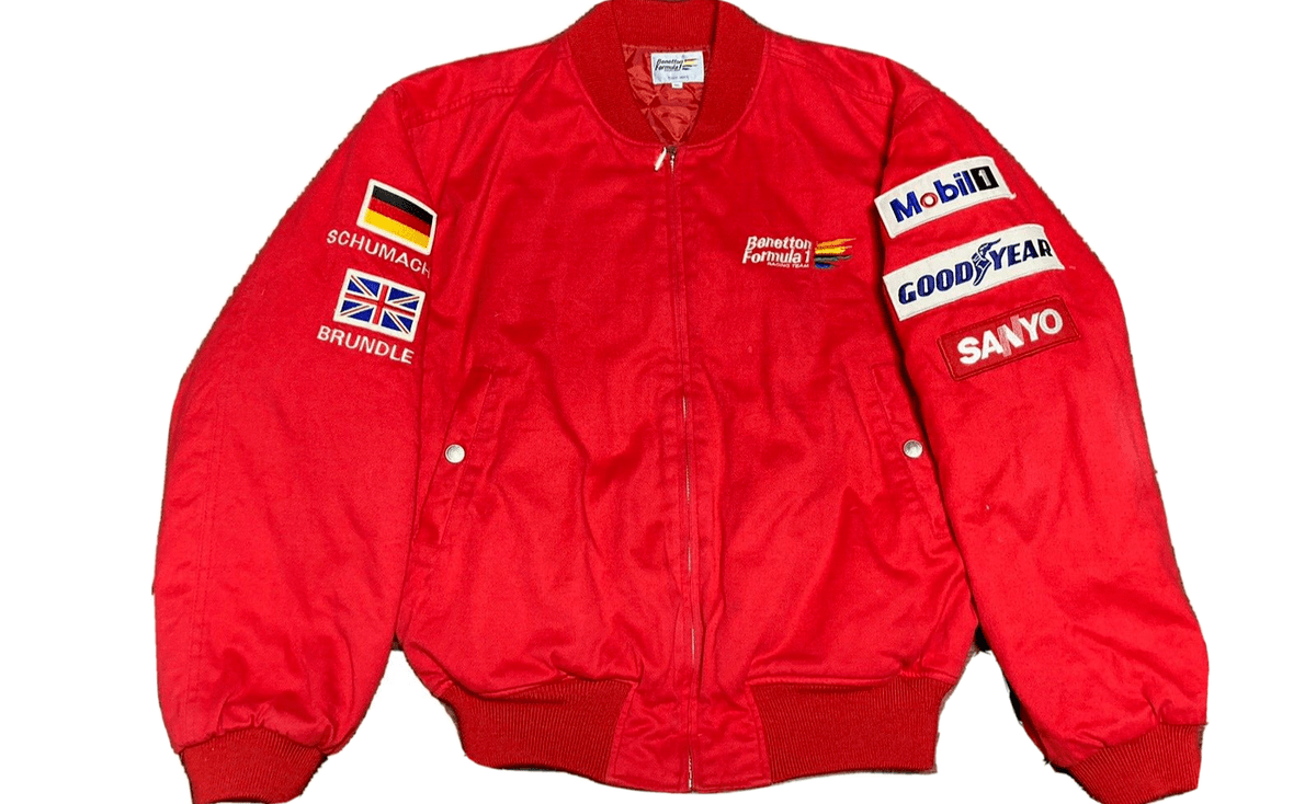 BENETTON フォーミュラ1レーシングチーム シューマッハーブランドル ヴィンテージジャケット