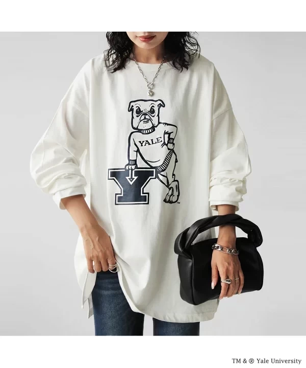 antiqua YALE University ブルドッグロンＴ