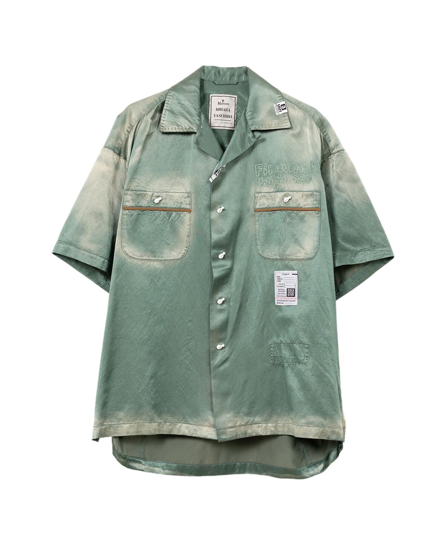 Maison MIHARA YASUHIRO Embriodery Bowling Shirt