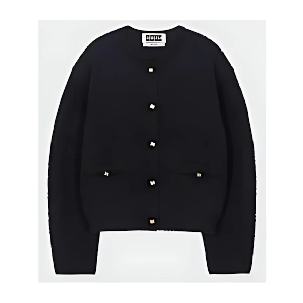 EENK ZIZI Round Neck Knit Cardigan