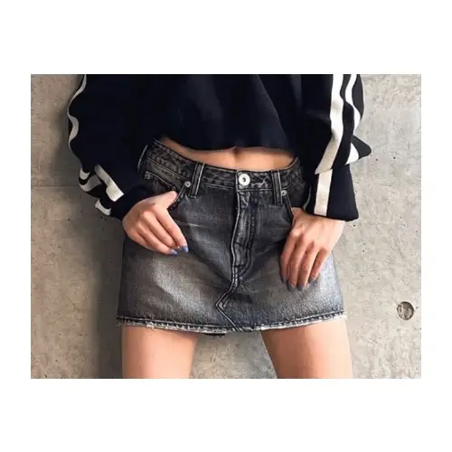 GYDA Vintageデニムスカートライクショートパンツ
