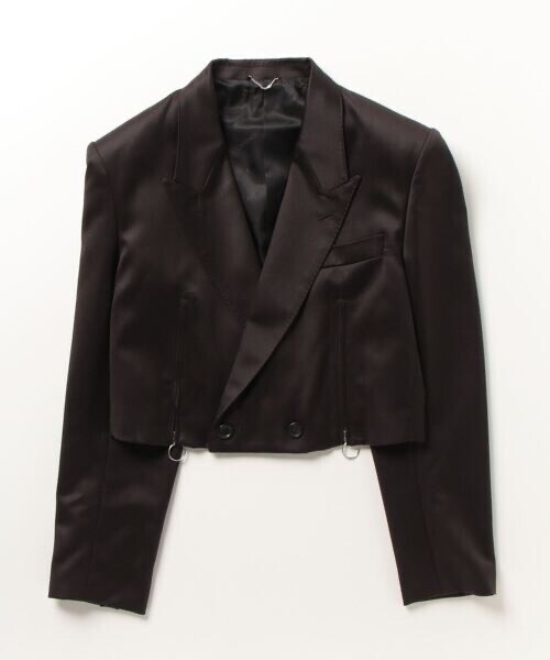 JOHN LAWRENCE SULLIVAN WOOL SATIN SPENCER JACKET