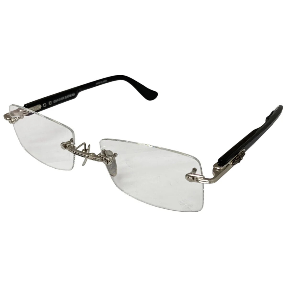 CHROME HEARTS DEEP II ディープ サイドフローラルデザイン クリアレンズサングラス