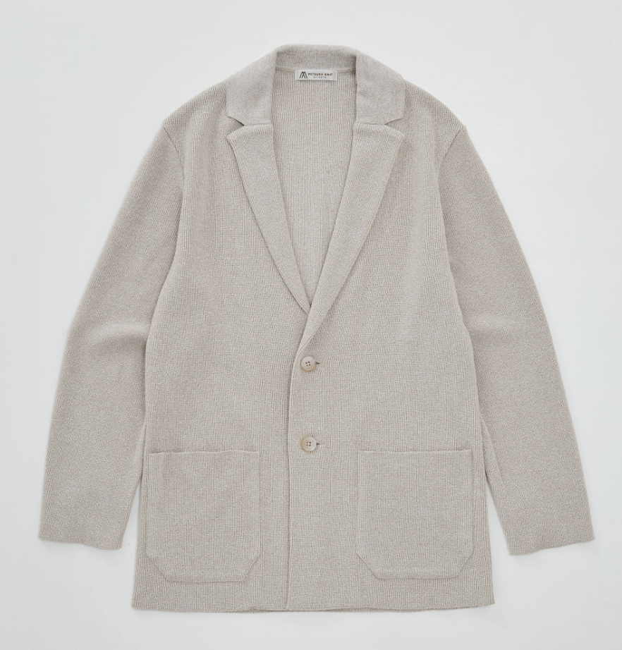 チャーリーブレイバー Bouclé Yarn Mélange Hem Knit Jacket