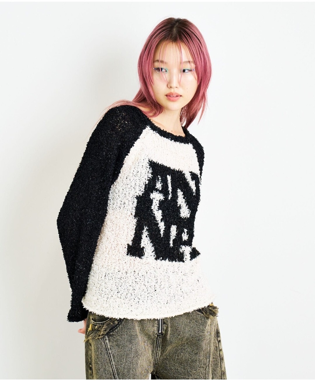 ANNA SUI フラッグヤーンANニットプルオーバー