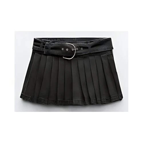ZARA バックル パンツ スカート
