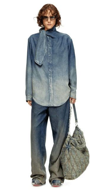 DIESEL ウィメンズ デニムシャツ DE-NANCY-S