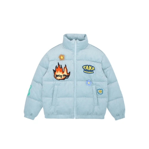 TAKA Original corduroy puffer jacket blue