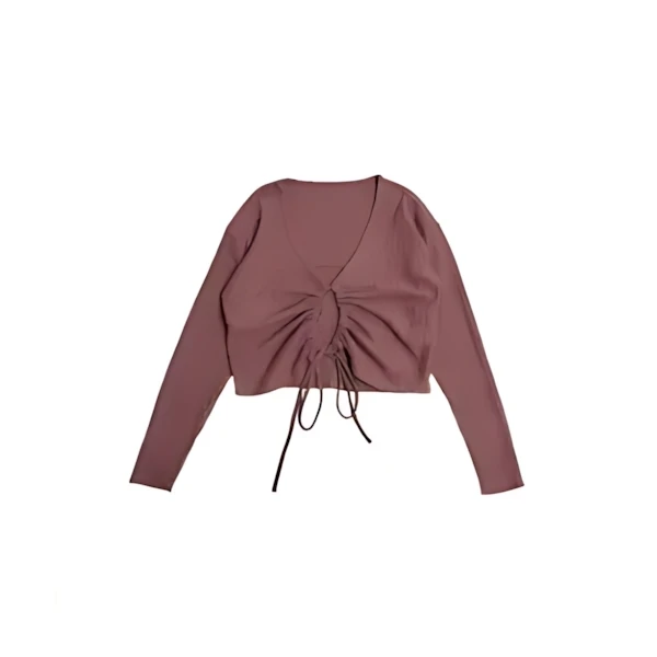 Boka nii ドロストワッフルカーディガン