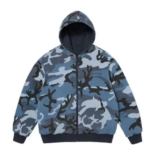 Supreme Reversible Work Zip Up Hooded Sweatshirt