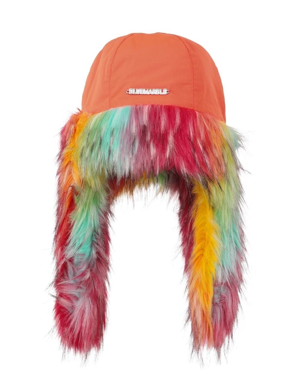 BLUEMARBLE WOVEN FAUX-FUR CHAPKA_ORANGE
