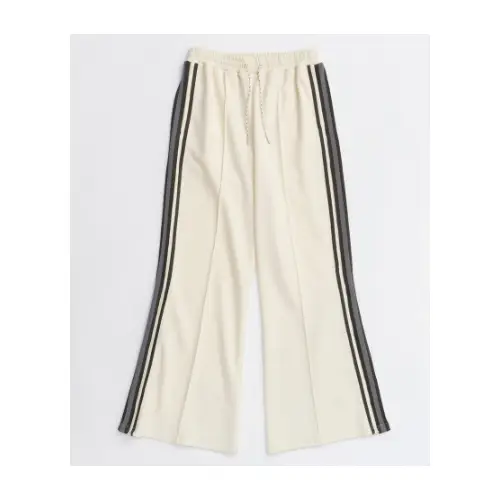 MAISON SPECIAL Zipper Side Line Easy Pants