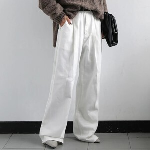 antiqua ハンサムタックパンツ