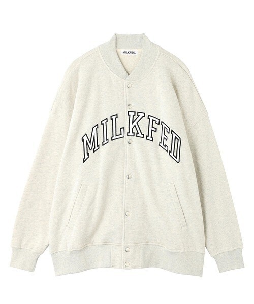 MILKFED. LOGO SWEAT JACKET