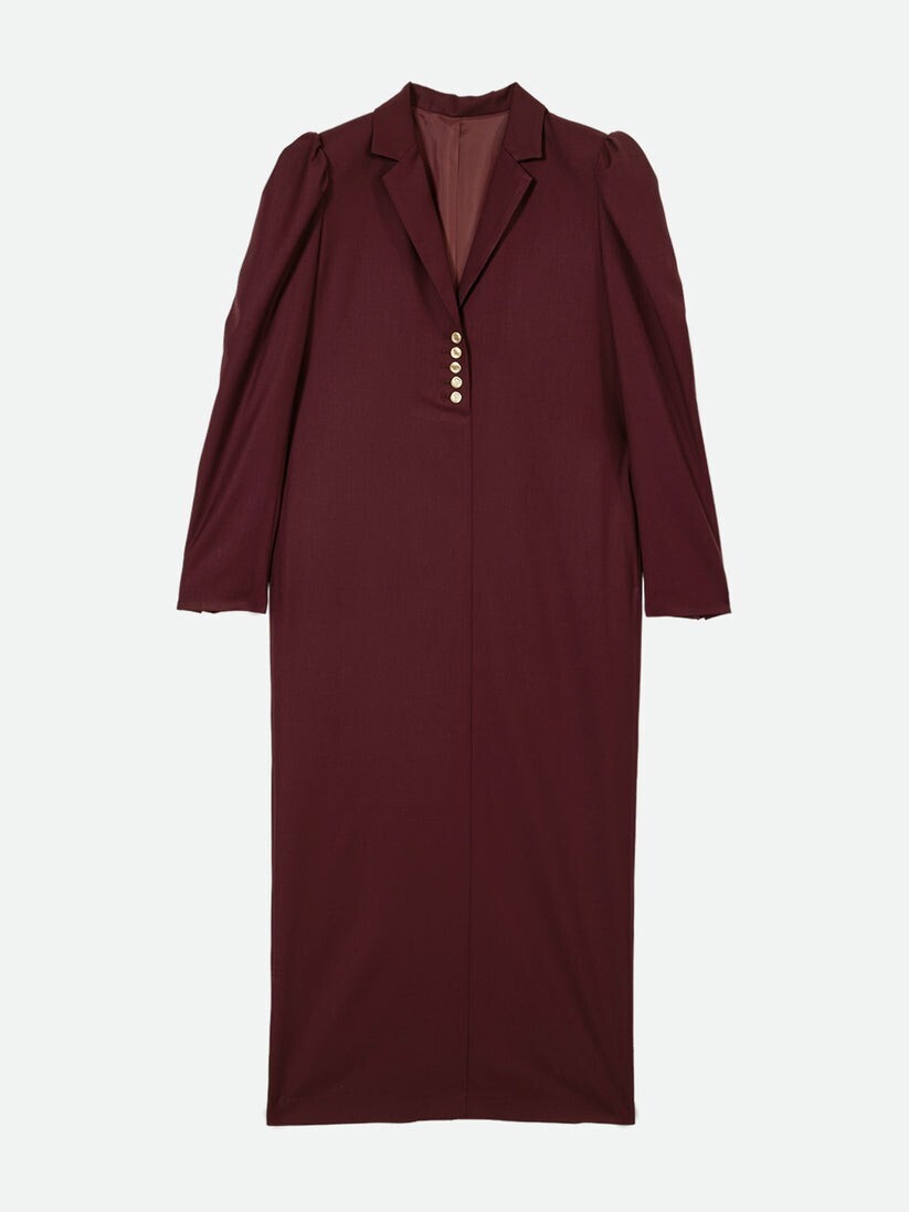 NOUNLESS Minimal Jacket Puff Dress
