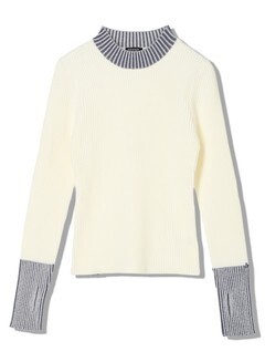 DENHAM BICOLOR RIB KNIT